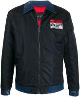 Thumbnail for your product : Frankie Morello Warning patch shirt jacket