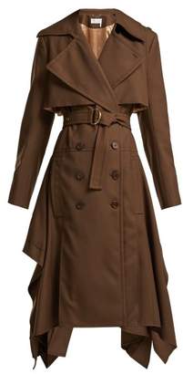 Chloé Wool Gabardine Trench Coat - Womens - Brown