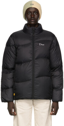 Dime Black Midweight Wave Puffer Jacket - ShopStyle