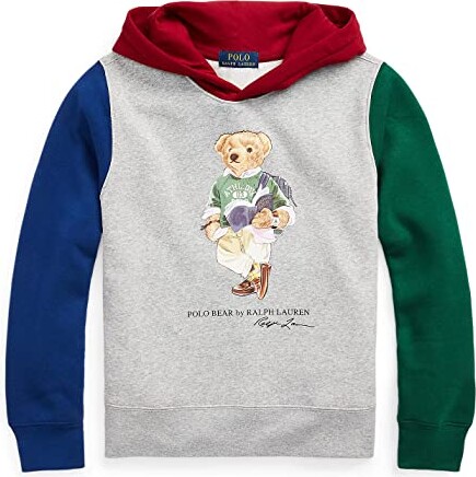 Polo Ralph Lauren Kids Polo Bear Color-Blocked Fleece Hoodie (Big Kids) -  ShopStyle Boys' Sweatshirts