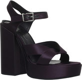 Thumbnail for your product : Jil Sander Satin heeled platform sandals
