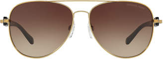Michael Kors Mk1015 58 Pandora Gold Pilot Sunglasses
