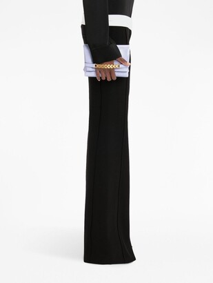Victoria Beckham Panel-Detail Textured Trousers