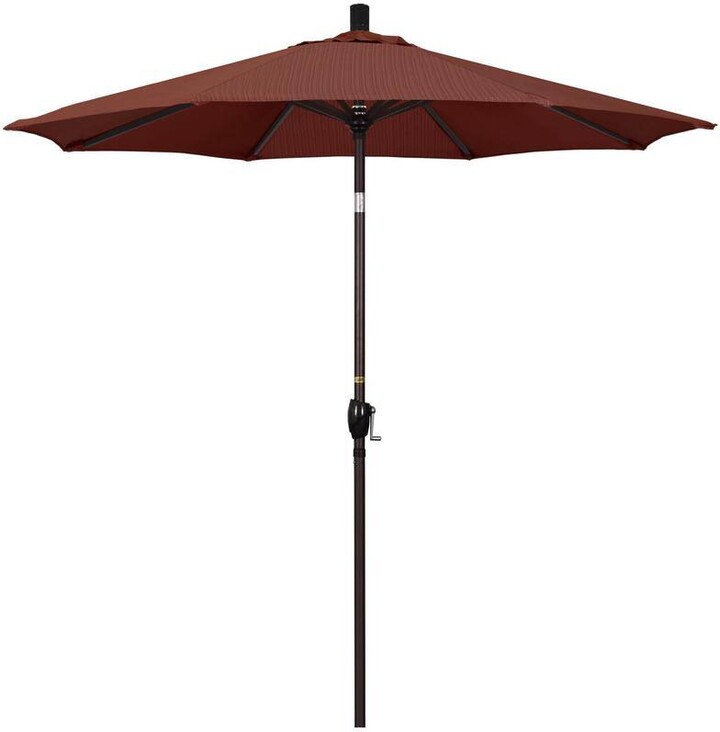 7-1/2 ft. Aluminum Push Tilt Patio Market Umbrella in Terrace Adobe Olefin