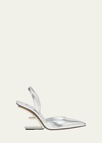 Thumbnail for your product : Fendi First Metallic F-Heel Slingback Pumps