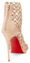 Thumbnail for your product : Christian Louboutin Porligat 120 Woven Leather Booties