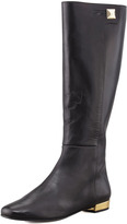 Thumbnail for your product : Kate Spade Oliver Flat Golden-Heel Knee Boot