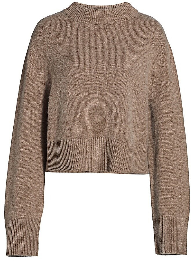 Co Boxy Crop Wool & Cashmere Sweater - ShopStyle