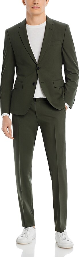 Boss H-Huge Bi-Stretch Solid Slim Fit Suit