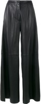 Thumbnail for your product : Adam Lippes Flared Leather Trousers