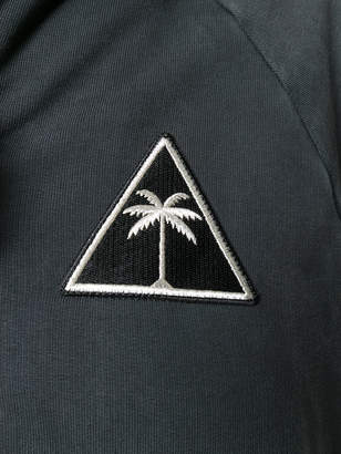 Palm Angels flame sleeve hooded sweatshirt