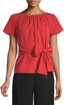 Thumbnail for your product : Max Mara Weekend Bow Short-Sleeve Top