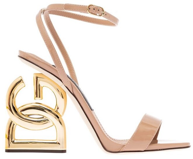 Dolce & Gabbana Keira Logo Heel Sandals - ShopStyle