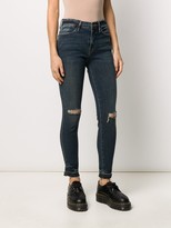 Thumbnail for your product : Frame Mid Rise Distressed Skinny Jeans