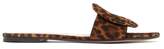 Thumbnail for your product : Gianvito Rossi Leopard Print Suede Slides - Womens - Leopard