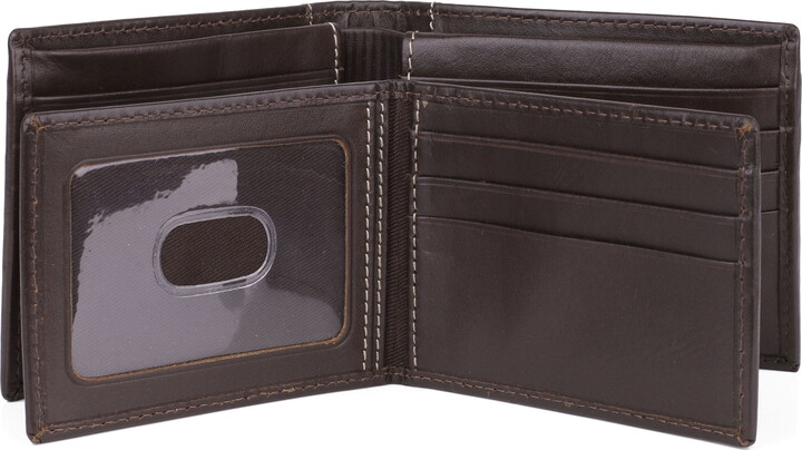 J. Buxton Men’s Sandokan Convertible Thinfold Leather, Brown