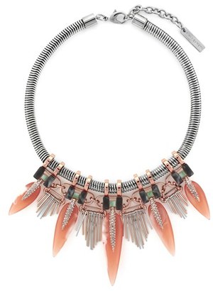 Vince Camuto 'Silver Springs' Mixed Media Bib Necklace