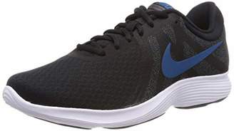 Nike Men's Zapatillas de Running Revolution 4 EU Black/Green Abyss Dark Grey Wh Shoes, Mehrfarbig White 014