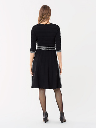 Diane von Furstenberg Nova Pointelle Knit Dress