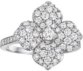 Thumbnail for your product : Penny Preville 18k White Gold Pavé Diamond Flower Ring, Size 6