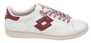 Lotto Men's White/red Leather Sneakers