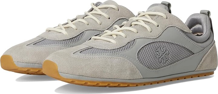 Tory Burch Field Sneaker Women's Shoes Loutre Gray : 6.5 M, Suede