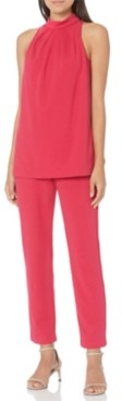 adrianna papell halter jumpsuit