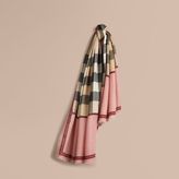 Thumbnail for your product : Burberry Contrast Border Horseferry Check Cashmere Scarf