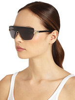 Thumbnail for your product : Roberto Cavalli Metal Shield Rectangular Sunglasses