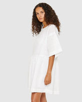 Thumbnail for your product : Jag Women's White Mini Dresses - Lucy Sheer Summer Dress - Size One Size, L at The Iconic