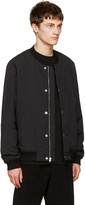 Thumbnail for your product : Alexander Wang T By Black Nylon Bomber Jacket