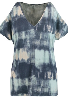 Tart Collections Rocky Cold-Shoulder Tie-Dye Stretch-Modal Top