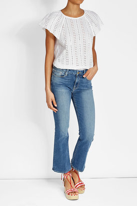 A.P.C. Mina Cotton Top with Cut-Out Pattern