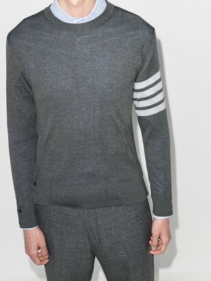 Thom Browne 4-Bar Stripe Wool Sweater