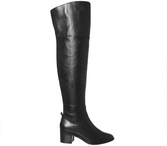 Office Katelyn Smart Over The Knee Boots Black Leather