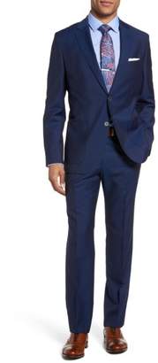 BOSS Janon/Lenon 2 Trim Fit Herringbone Wool Suit