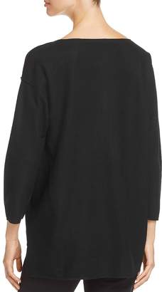 Eileen Fisher Drop Shoulder Wool Sweater