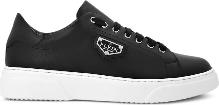 Philipp Plein Logo-Plaque Leather Sneakers
