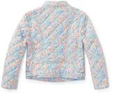 Thumbnail for your product : Ralph Lauren Floral Quilted Moto Jacket