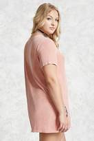 Thumbnail for your product : Forever 21 Plus Size Ribbed Mineral Tee