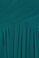 Thumbnail for your product : Quiz Teal Chiffon Embellished Mesh Maxi Dress