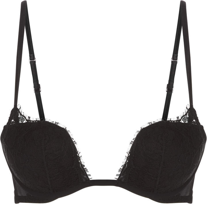Lace Story Push-Up Bra In Leavers Lace - ShopStyle