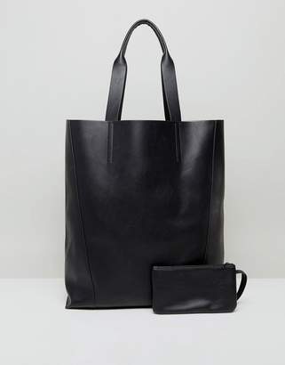 ASOS Oversized Shopper Bag With Removable Clutch