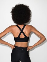Thumbnail for your product : The Upside Paola logo print sports bra