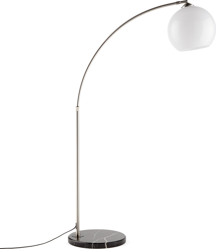 La Redoute Interieurs Bowata Steel, Marble and Acrylic Arc Floor Lamp