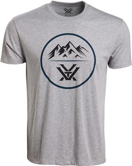 Vortex Men's Three Peaks T-Shirt Large Grey Heather