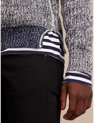 Burberry Chunky Knit Mouline Cotton Sweater