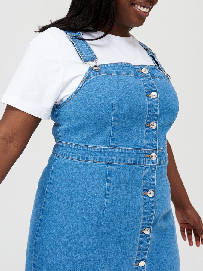 denim pinafore dress uk