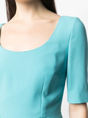 Dolce & Gabbana Scoop-Neck Short-Sleeve Dress