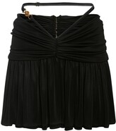 Thumbnail for your product : Versace Draped pleated viscose mini skirt